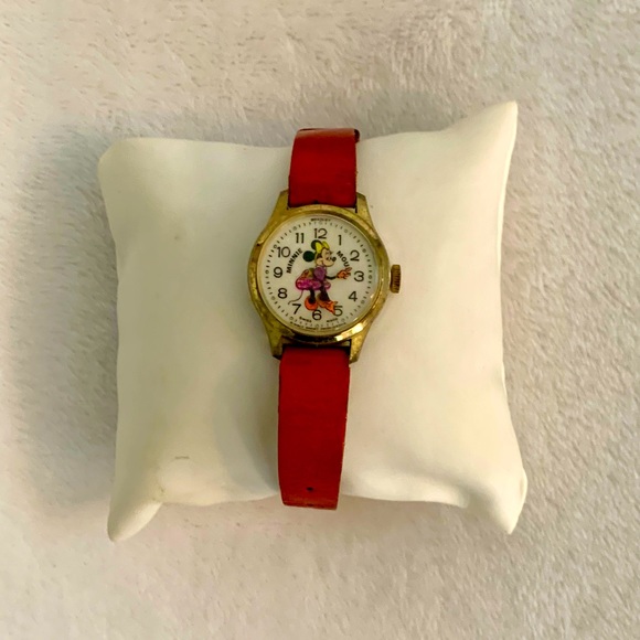 Vintage Disney Bradley Minnie Mouse Kids Watch - Picture 1 of 8